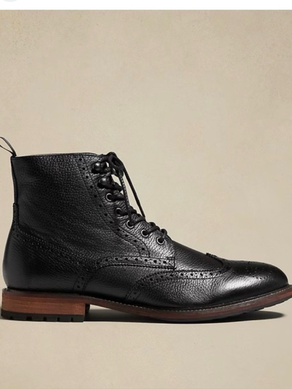 Banana Republic Dark Gray Brogue Boots